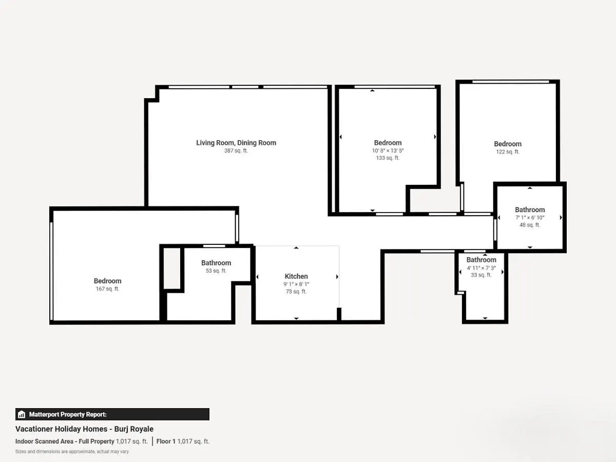 Burj Royale - Mesmerizing Three Bed With Burj View Dubaj Egyesült Arab Emírségek